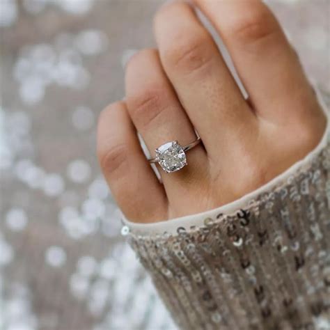 Carat Cushion Cut Engagement Rings