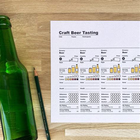 Beer Tasting Pro Printable Guide - Etsy