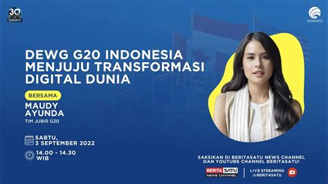 30 Minutes With Kominfo DEWG G20 Indonesia Menuju Transformasi Digital