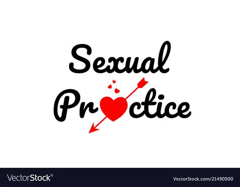 Sexual Practice Word Text Typography Design Logo Vector Image