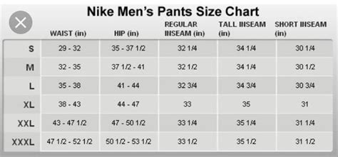 Mens Nike Sweatpants Size Chart Nike Men’s Sweatpants Size Guide Find Your Perfect Fit