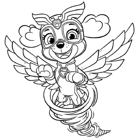 Dibujos De Paw Patrol Mighty Pups Para Colorear Divertirse Con Los