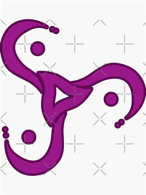 The Void Purple Symbol Sticker By Migi Desu Redbubble