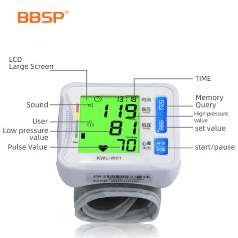 Digital Smart Sphygmomanometer Upper Arm Meter Blood Pressure Bp