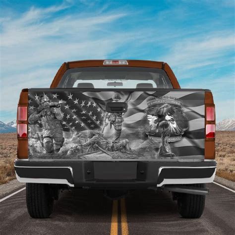 Veteran Tailgate Wrap Veteran Us Army Vintage Graphic Tailgate Wrap