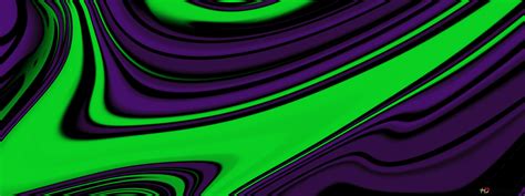 Digital Art Abstract Colorful Liquid Modern Covers Background Green