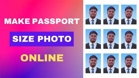 How To Make Passport Size Photo In Mobile Youtube