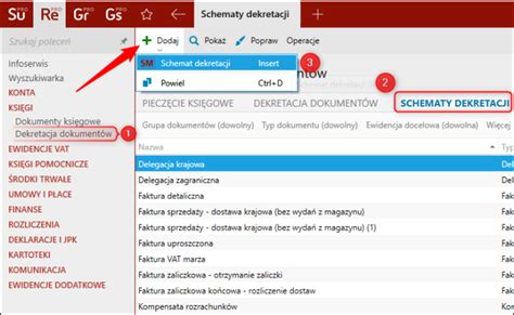 Rewizor nexo Tworzenie schematu dekretacji dla listy płac z rozbiciem