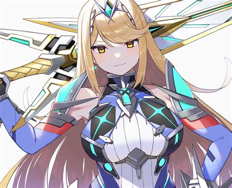 Mythra And Mythra Xenoblade Chronicles And 2 More Drawn By Kinagi