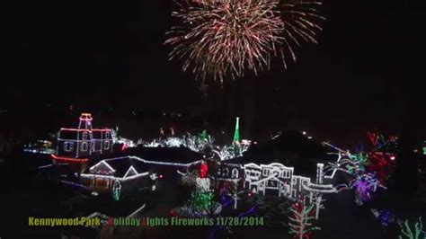 Kennywood Park Holiday Lights Fireworks 11282014 Youtube