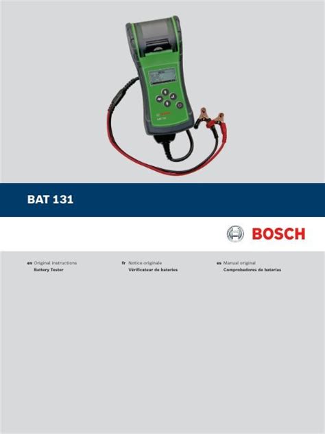 Bat 131 Bosch Diagnostics