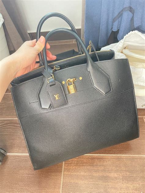 Lv City Steamer Gm Black Luxury Bags Wallets On Carousell