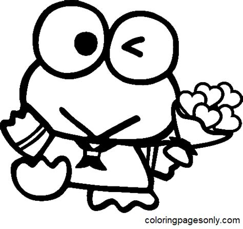 Keroppi Coloring Pages Printable For Free Download