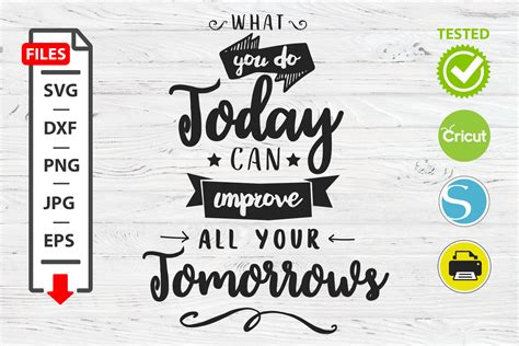 What You Do Today Can Improve All Your Tomorrow Graphic By Mystocks