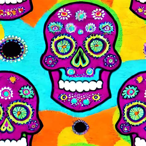 Mexican Skull Art Graphic · Creative Fabrica