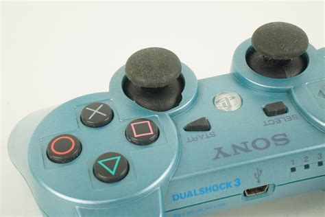 Sony Playstation 3 Dualshock 3 Sixaxis Candy Blue Controller Ps3 From