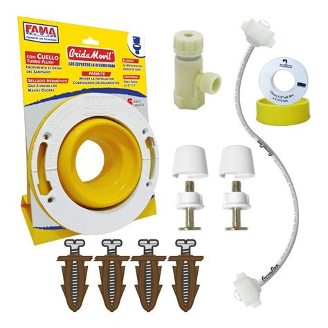 Kit Instalación Sanitarios Con Brida Movil Fama 3162 Ec FERRETERALAFAMA