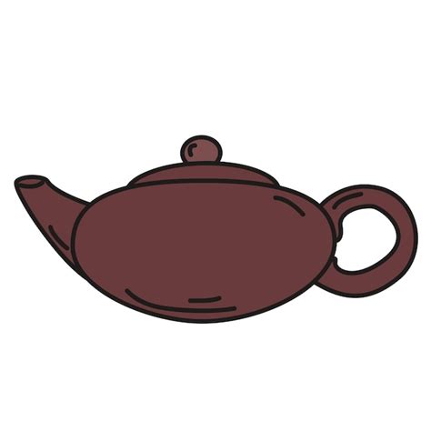 Premium Vector Teapot For Tea Ceremony Doodle Style