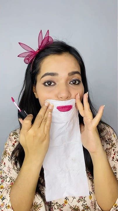 Worst 🤮lipstick Hack With Tissue Paper 😱 Shorts Youtubeshorts Makeup Viral Hack Youtube