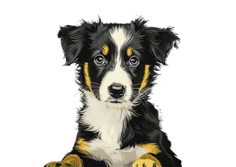 Baby Border Collie Border Collie Dog Pet Png Transparent Image And