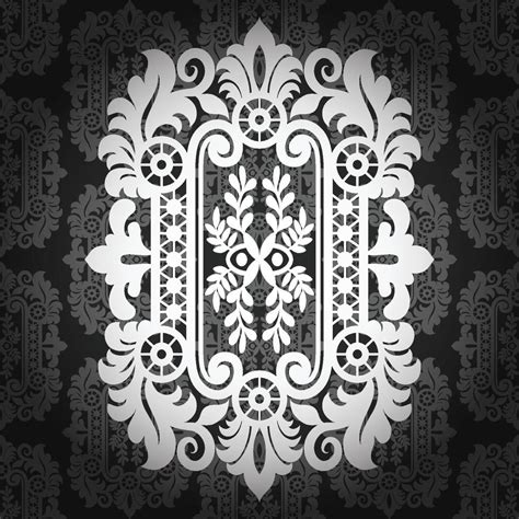 Seamless Damask Pattern Vector Art At Vecteezy