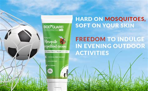 Bodyguard Natural Mosquito Repellent Cream With Aloe Vera And Neem Extracts 50 G Pack Of 3