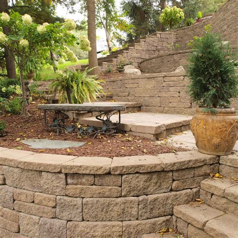 Allan Block Retaining Wall Photos And Ideas Houzz