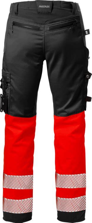 Fristads High Vis Craftsman Stretch Trousers Class 1 2706 PLU Red