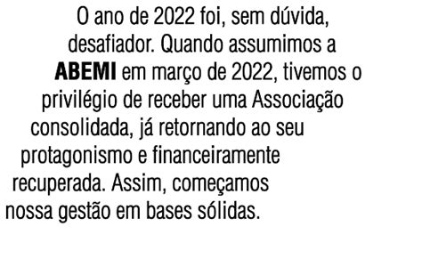 Abemi Relatorio De Atividades 2022