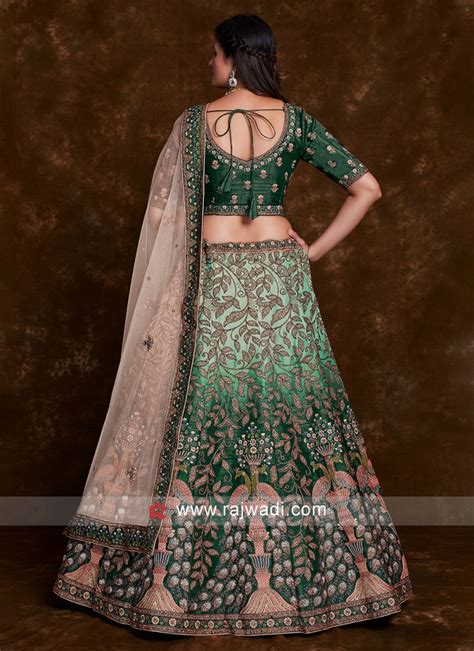 Bridal Wear Art Silk Embroidered Designer Lehenga Choli