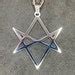 Unicursal Hexagram Thelema Symbol Stainless Steel Pendant Necklace