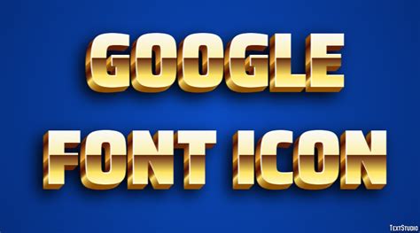 Google Font Icon Text Effect and Logo Design Font