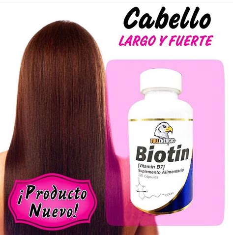 Biotin Vitamina B C Psulas Cabello M S Largo Y Fuerte