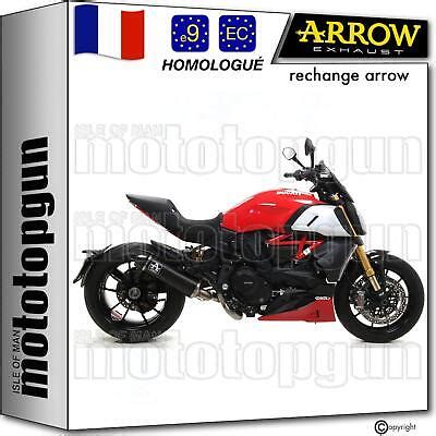 ARROW POT ECHAPPEMENT APPROUVE INDY RACE NOIR C DUCATI DIAVEL 1260 S