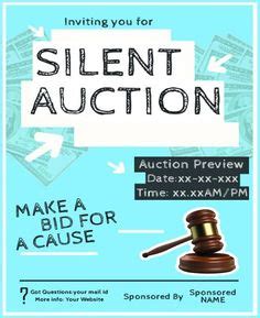 Silent Auction Flyer Template | Flyer Template