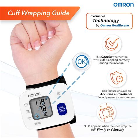 Omron Hem Fully Automatic Wrist Blood Pressure Monitor With