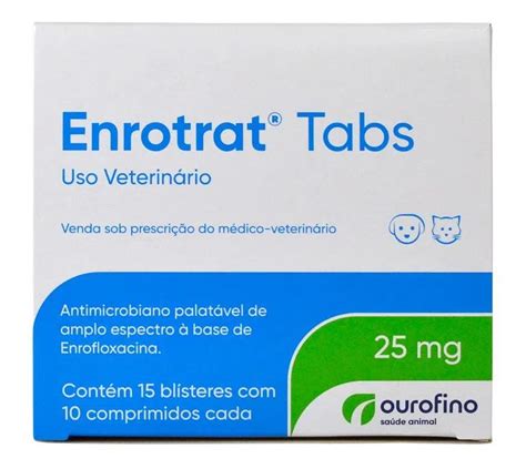 Enrotrat Tabs 25 Mg 15 Blísters C 10 Comprimidos ouro Fino