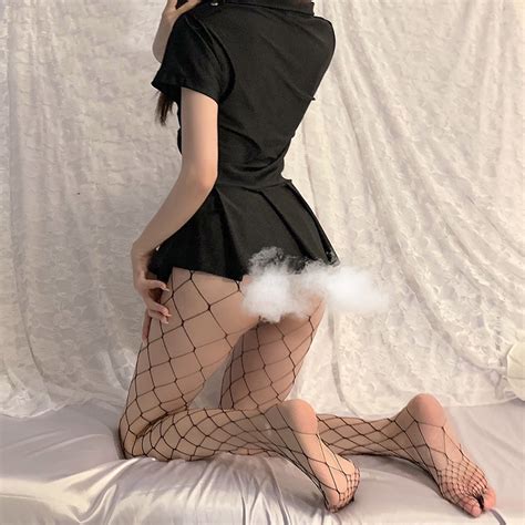 Sexy Lingerie Hollow Erotic Fishnet Bodysuit Open Crotch Mesh Body