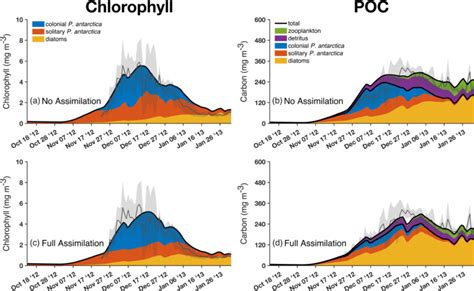 Upper 50 M Mean Concentrations Of The Three Phytoplankton Groups In