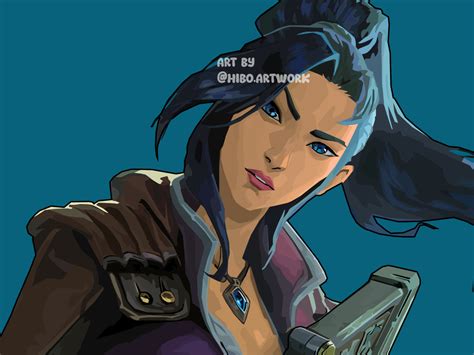 Caitlyn Arcane Vector Art By Hiboart By Hiboart On Dribbble