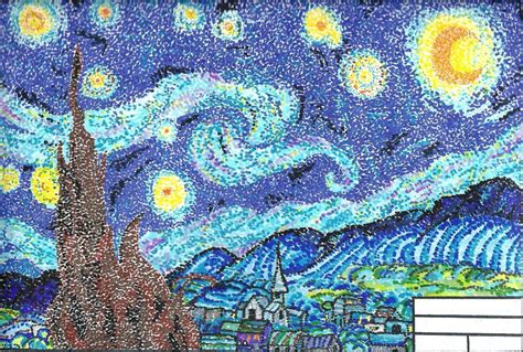 Pointillism Starry Night by mahoujirou on DeviantArt | Starry night art ...