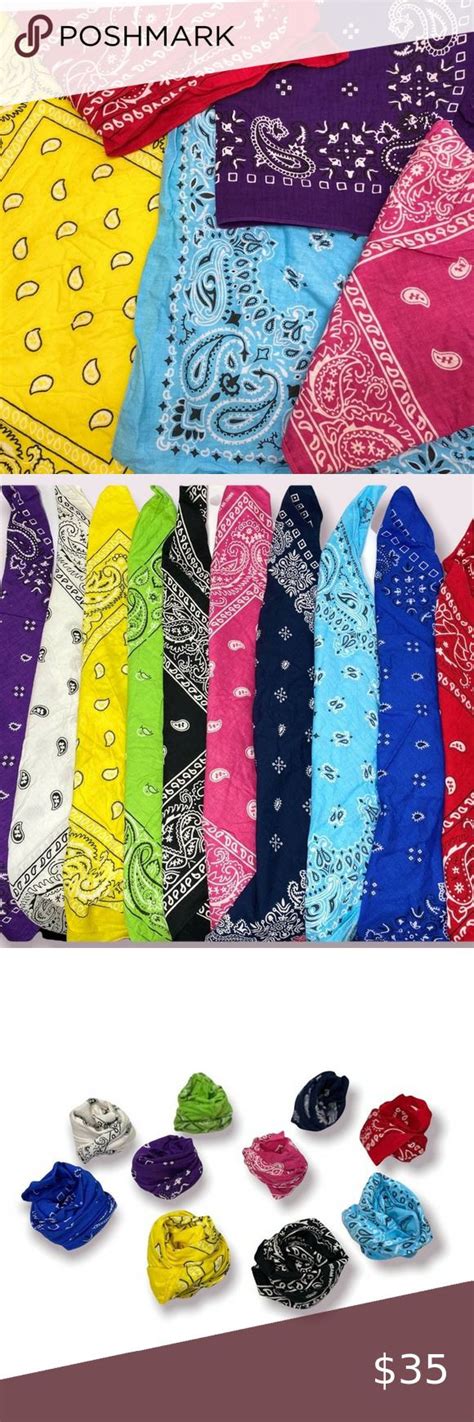 Lot 10 Bandanas Vintage 1990s 1980s Y2K | Vintage bandana, Vintage ...