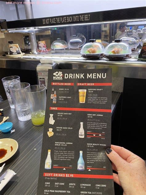 Carta De Kura Revolving Sushi Bar Troy