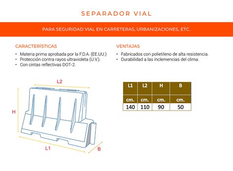 Separadores Viales Colplast