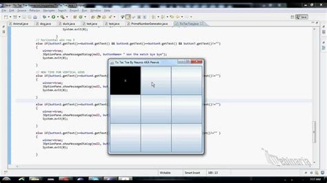 Very Simple Tic Tac Toe Game Using Java Youtube
