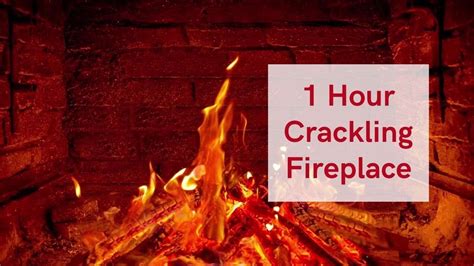 1 Hour Crackling Fireplace YouTube