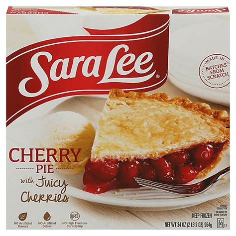 Sara Lee Cherry Pie With Juicy Cherries 34 Oz Ice Cream Cakes And Pies