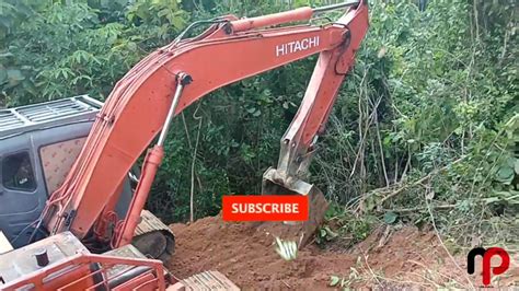 Cara Excavator Hitachi Land Clearng Di Perkebunan Kelapa Sawit Youtube