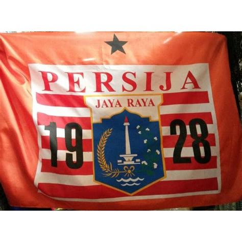 Jual Terlaris Bendera Sepak Bola Jakarta Persija Ukuran Besar Bendera Custombendera Piala