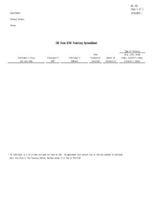 Fillable Online Fmo Hawaii Irs Form Tracking Spreadsheet Fmo